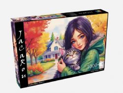 JACAROU CASSE-TÊTE 1000 PIÈCES - LIEN FÉLIN D'AUTOMNE (CHAT) #JP-FELI1000